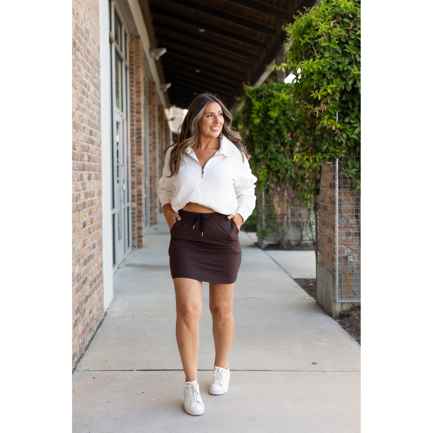 Ready to Ship | The Bridget BROWN Jogger Skirt