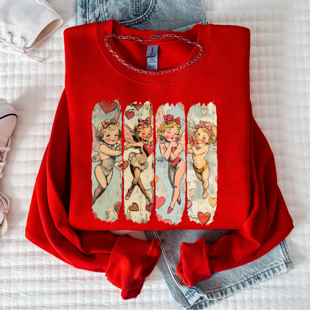 Vintage Cupid Tee & Sweatshirt