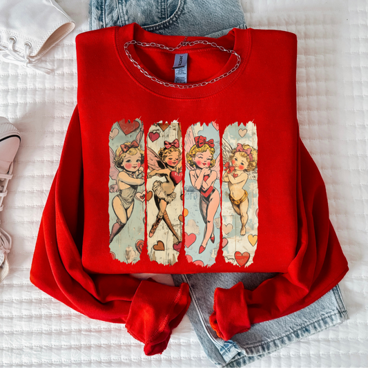 Vintage Cupid Tee & Sweatshirt