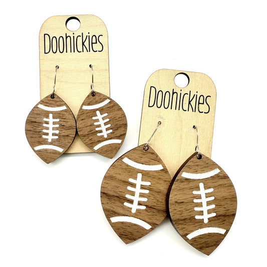 Vintage Football Collection - Football Sports Earrings - Two Sizes