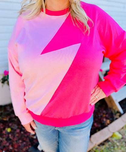 Flash of Beauty Top in Pink