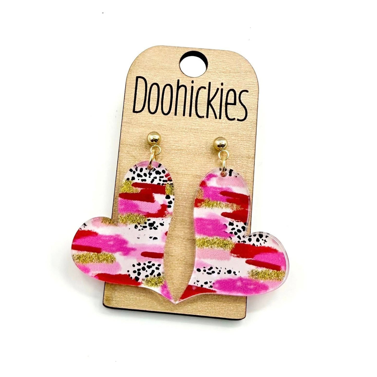 Bright Strokes Lil' Swoopy Hearts Collection - Valentines Earrings