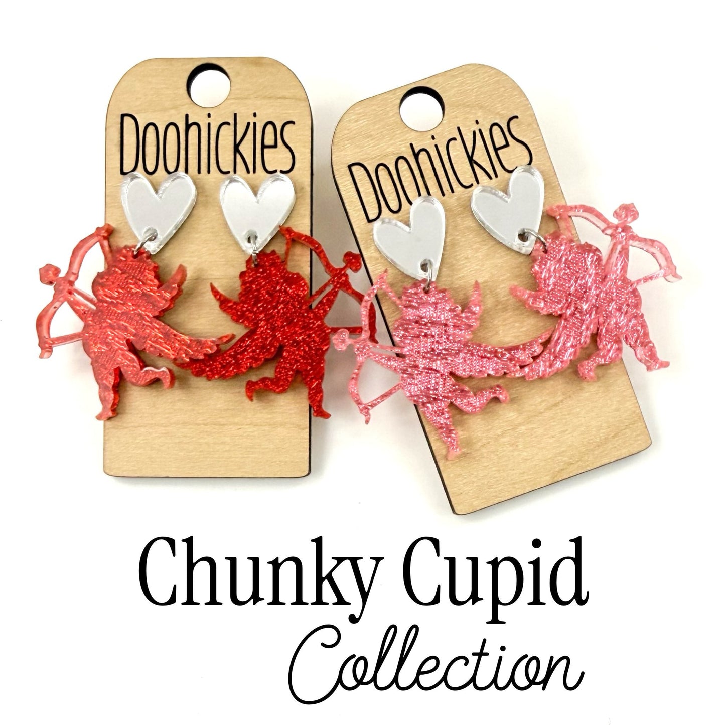 The Chunky Cupid Collection - Valentines Acrylic Earrings