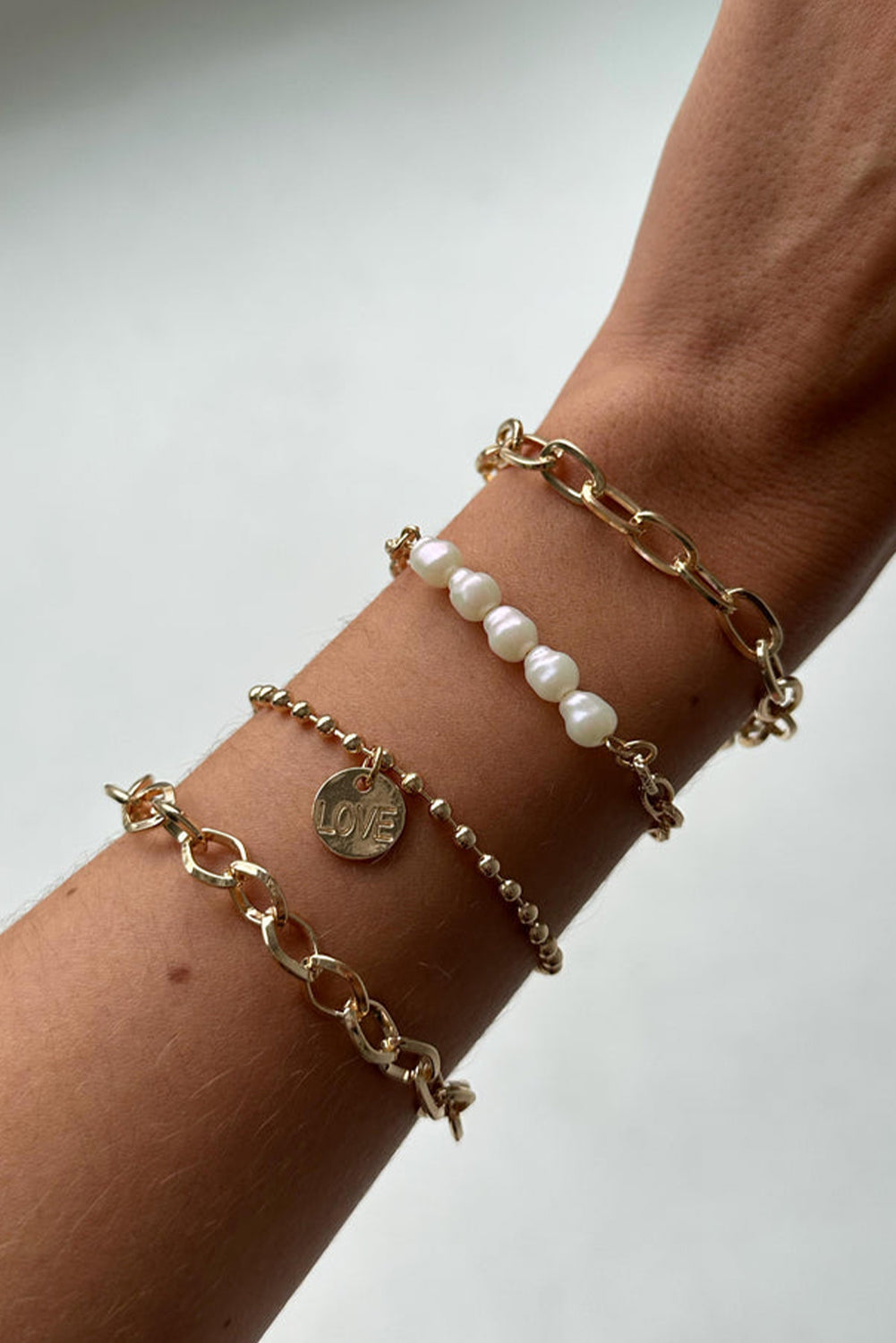 Love Chain Bracelet Set