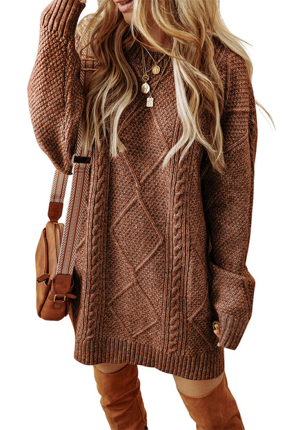 Cable Knit Sweater Dresses