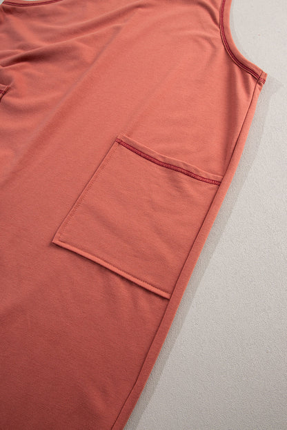 Autumn Breeze Solid Color Jumpsuit