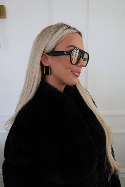 BROOKE EARRINGS – BLACK ￼