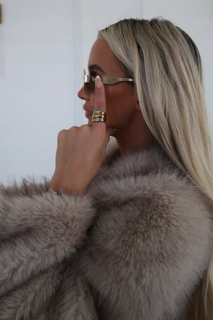 TWO TONED DOME RING ￼