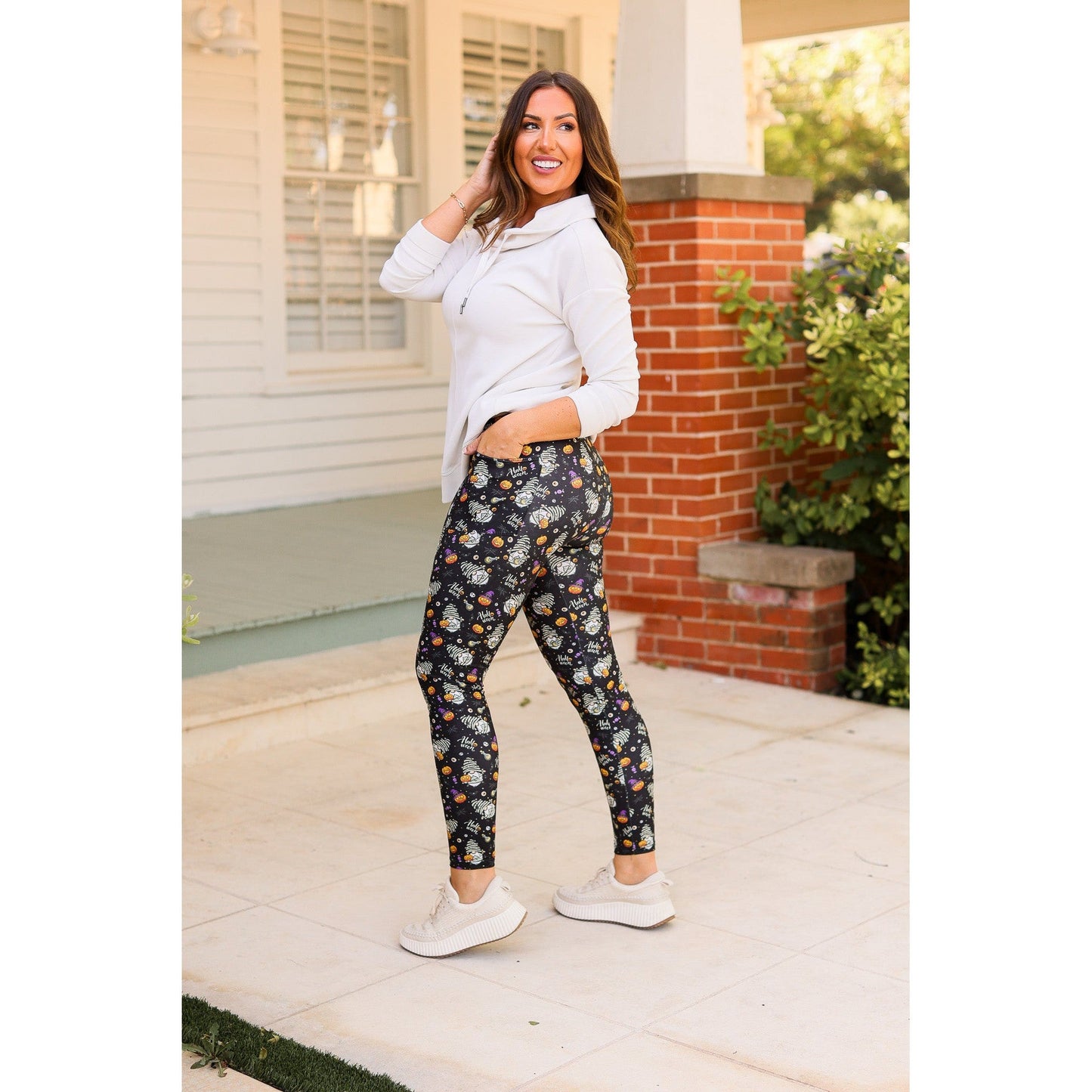 Halloween Gnomes Full Length Leggings