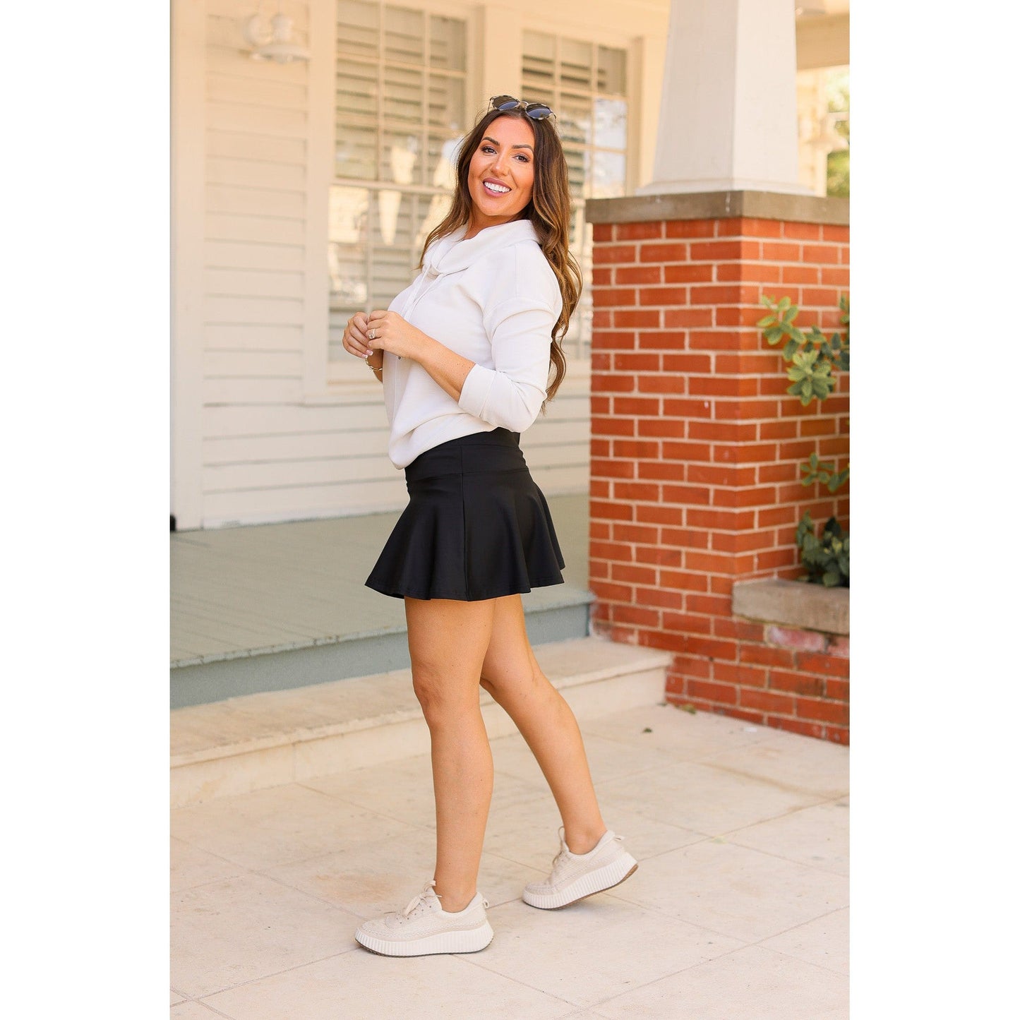 The Brielle Black Skort