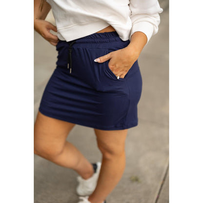 Ready to Ship | The Naomi NAVY Jogger Skirt