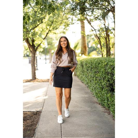 Ready to Ship | The Kristina BLACK Jogger Skirt