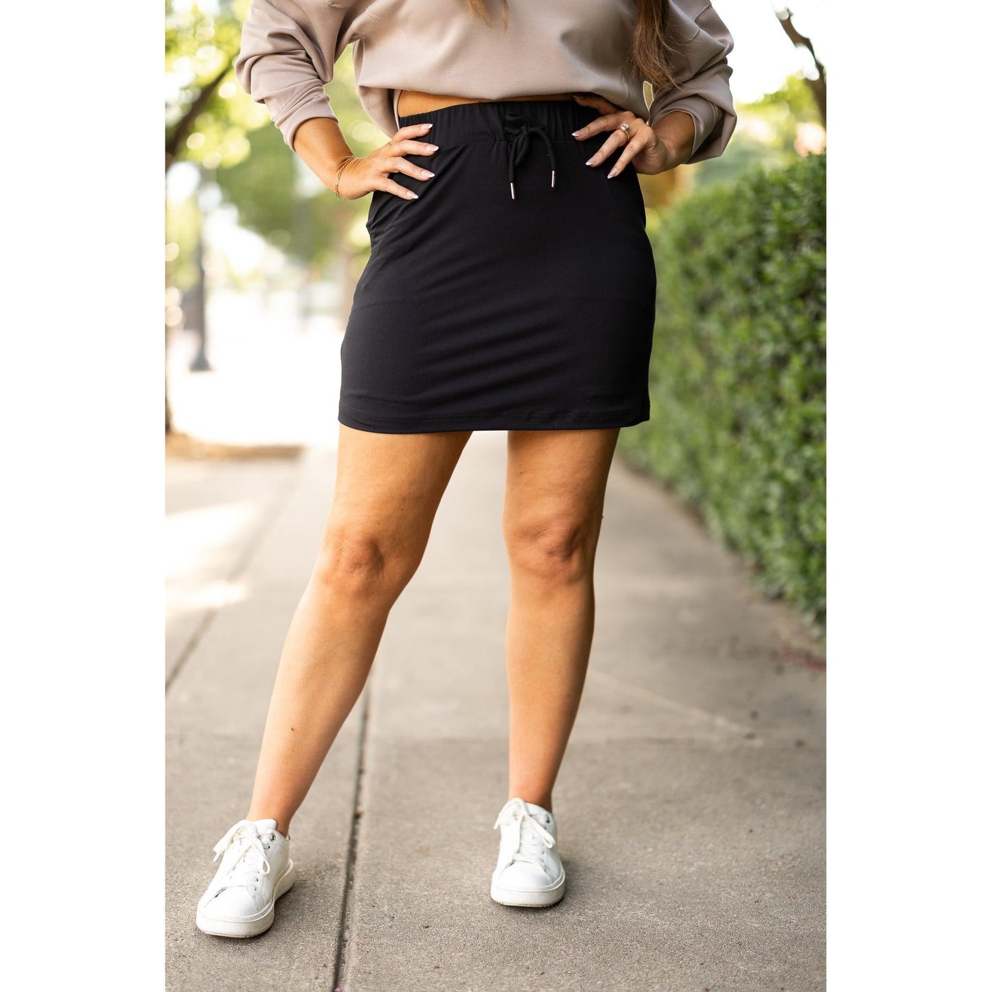 Ready to Ship | The Kristina BLACK Jogger Skirt