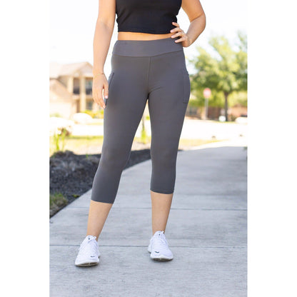 Ready to Ship | The Dani -  Charcoal CAPRI with POCKETS