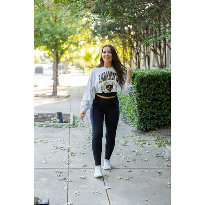 Ready to Ship | The Billie- Blue Panel Full Length Leggings