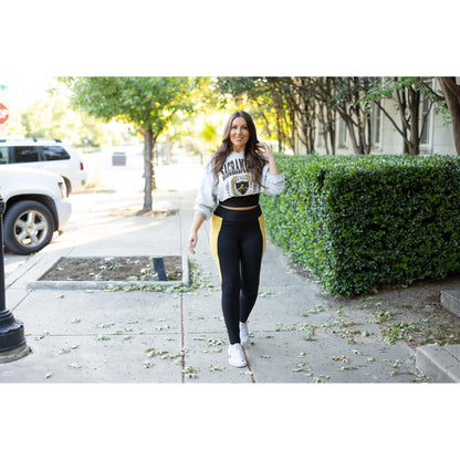 Ready to Ship | The Yasmine - Yellow Panel Full Length Leggings