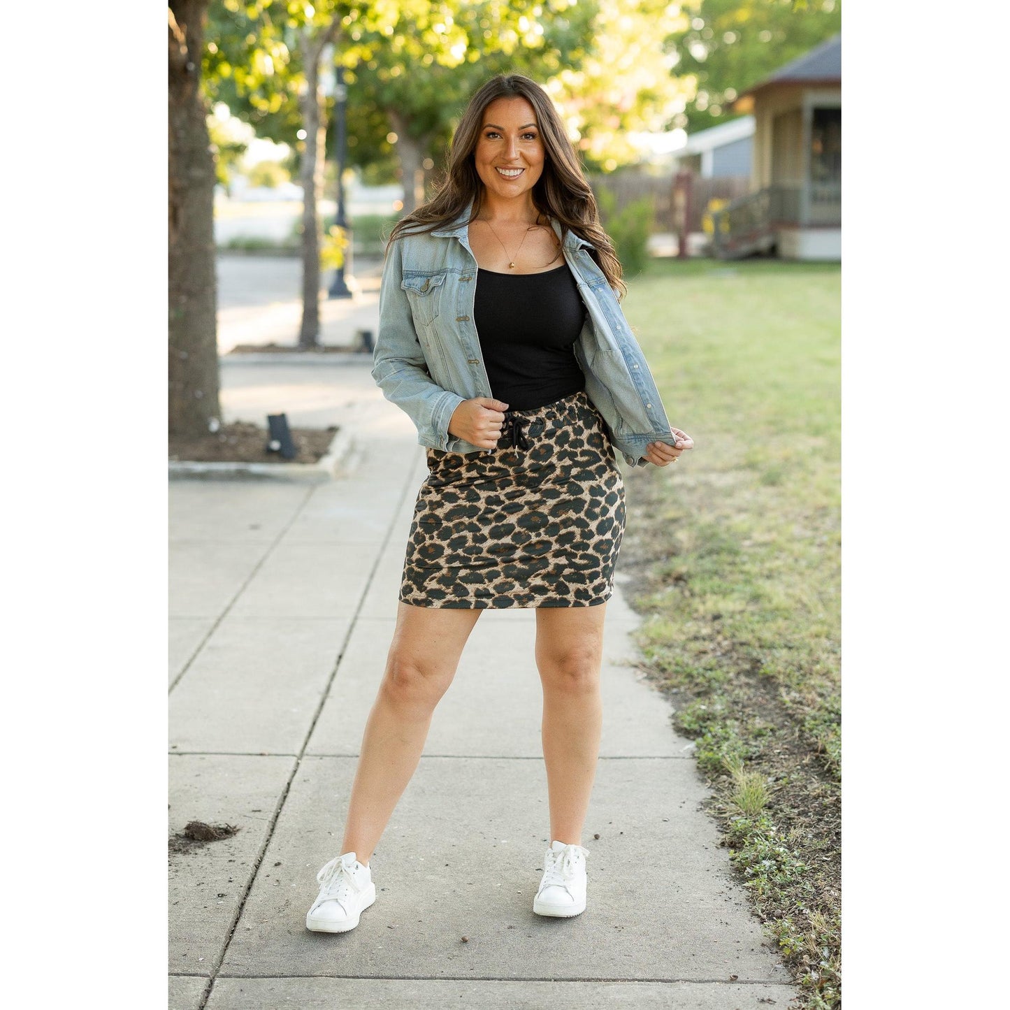 Ready to Ship | The Liana - Leopard 2.0 Jogger Skirt
