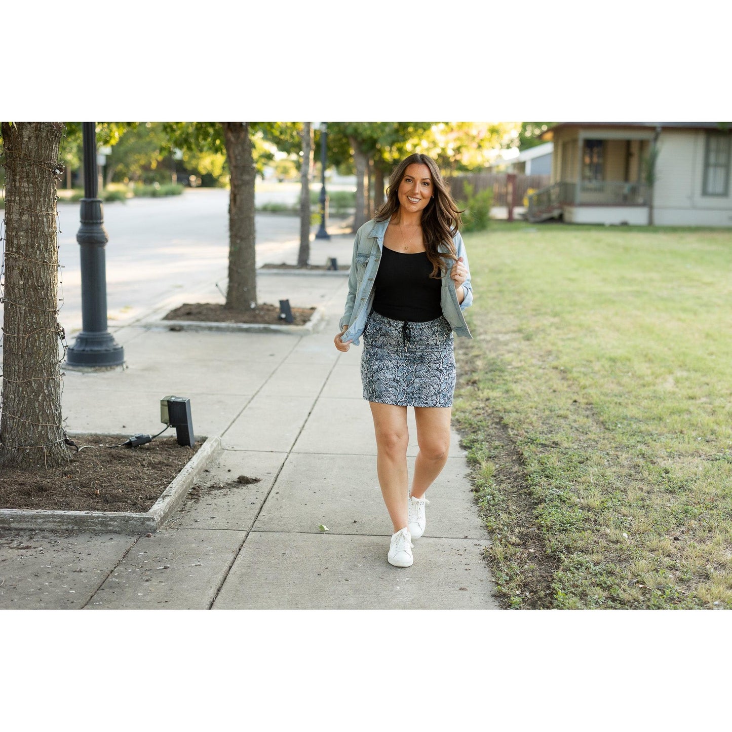 Ready to Ship | The Sydney Snakeskin Jogger Skirt