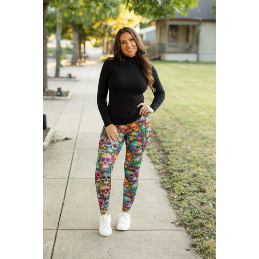 The Piper Paisley Skull Leggings