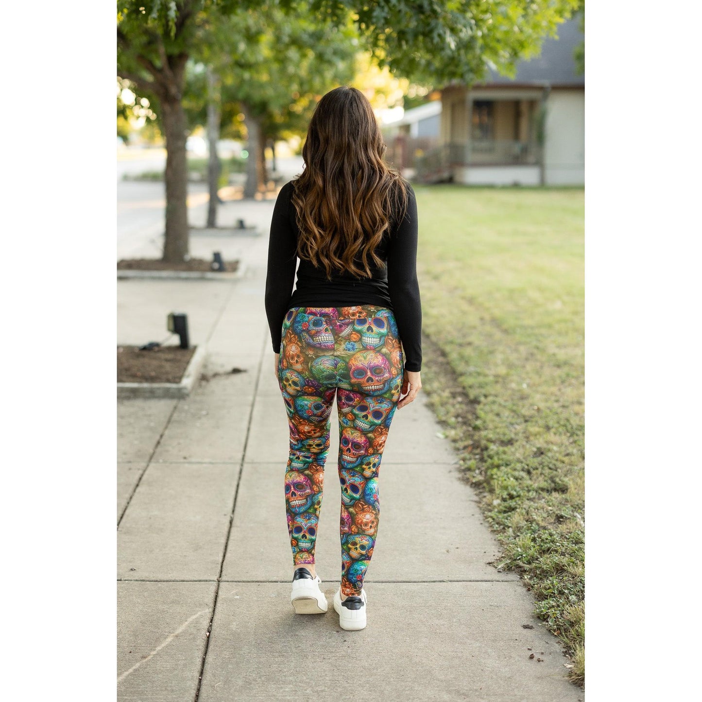 The Piper Paisley Skull Leggings