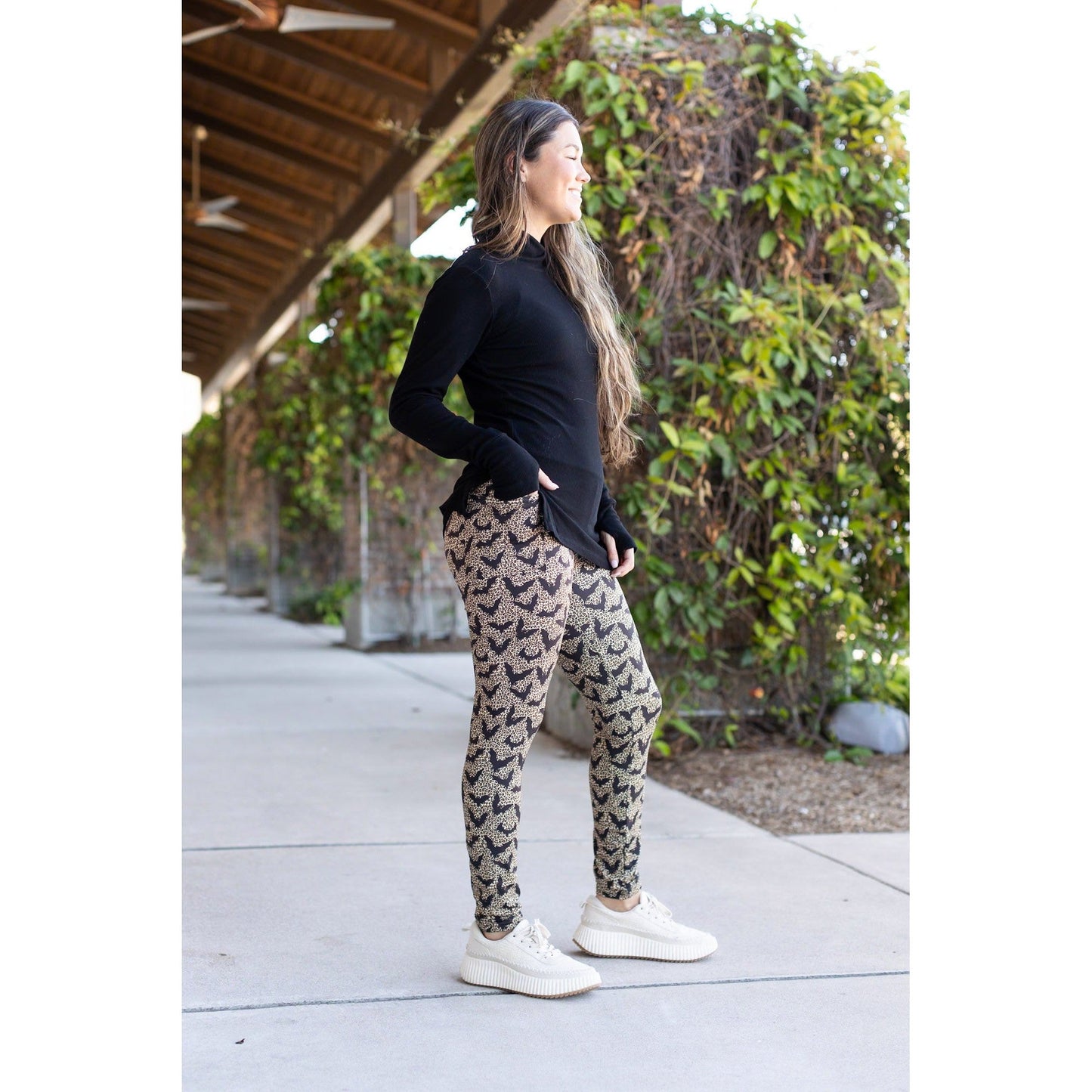 The Betty Leopard Bats Leggings