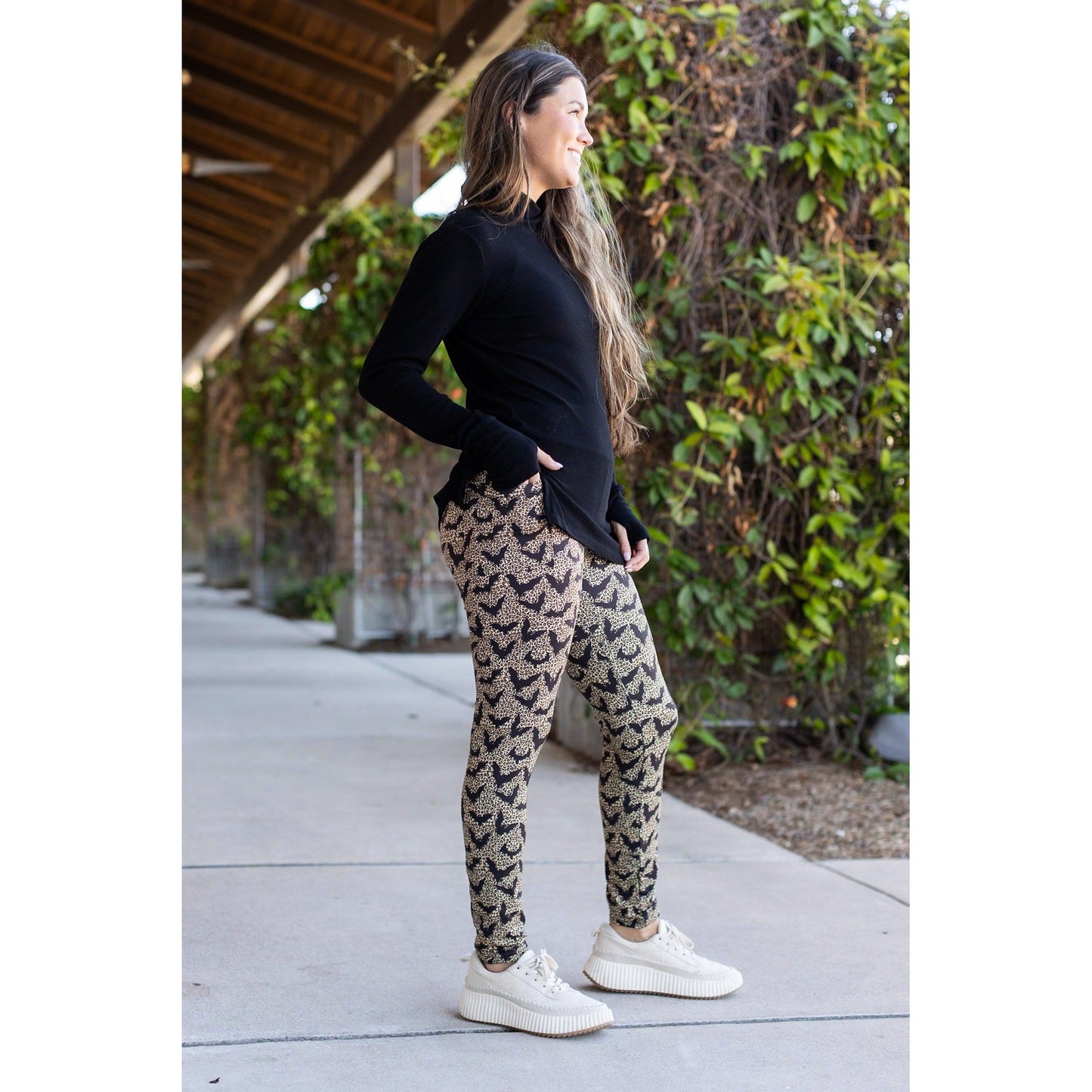 The Betty Leopard Bats Leggings