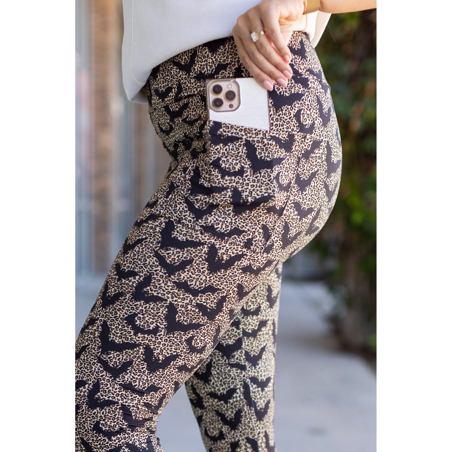 The Betty Leopard Bats Leggings
