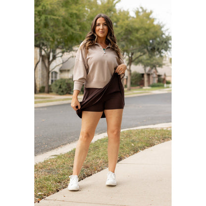 The Britt - Brown Skort