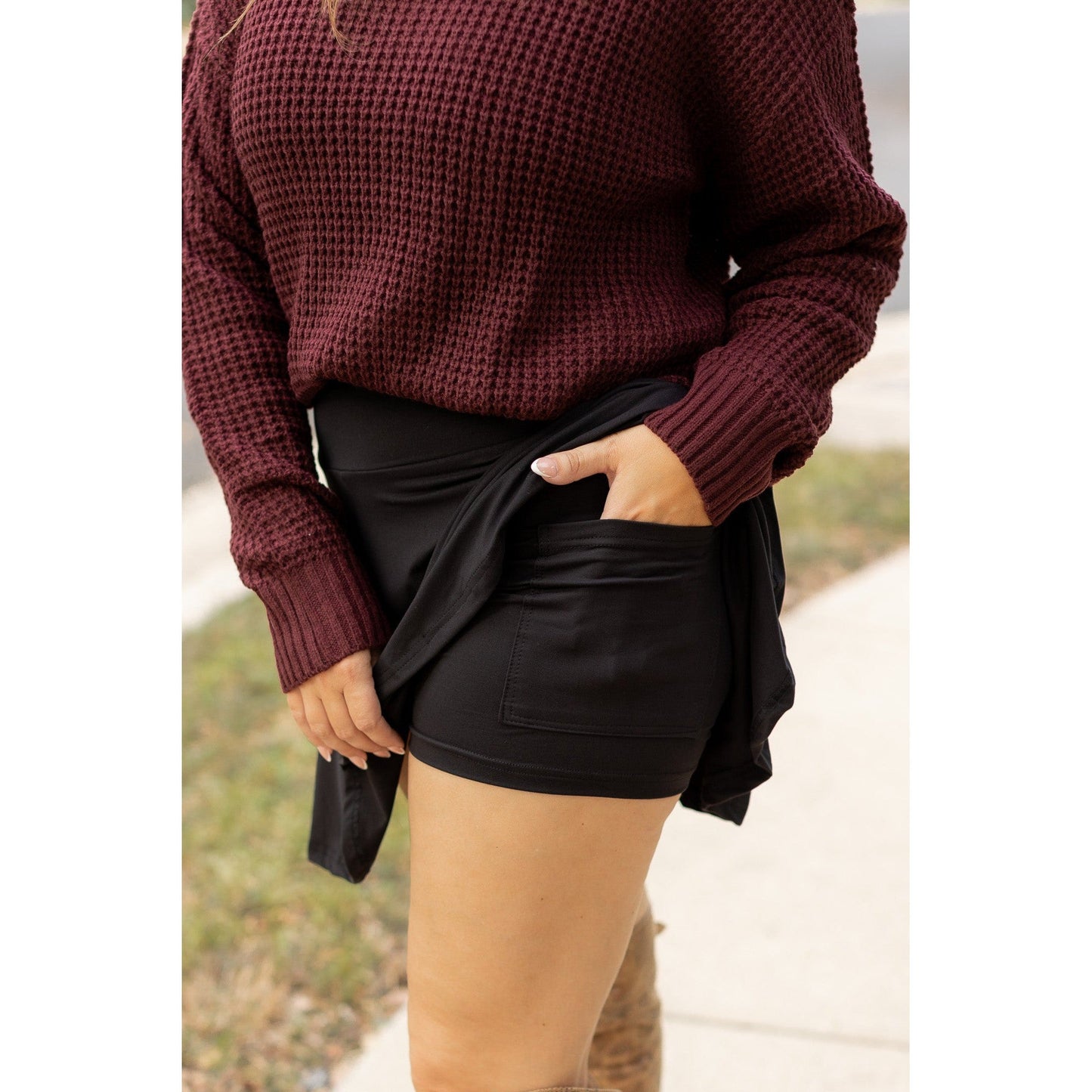 The Brielle Black Skort