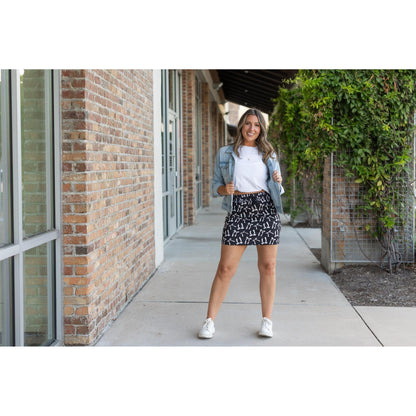 The Millie: White Bow Jogger Skirt
