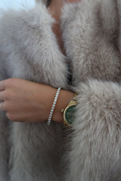 THICK STRETCHY TENNIS BRACELET