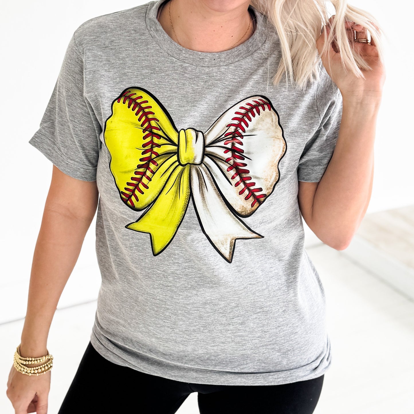 Baseball/Softball Combo Bow Tee