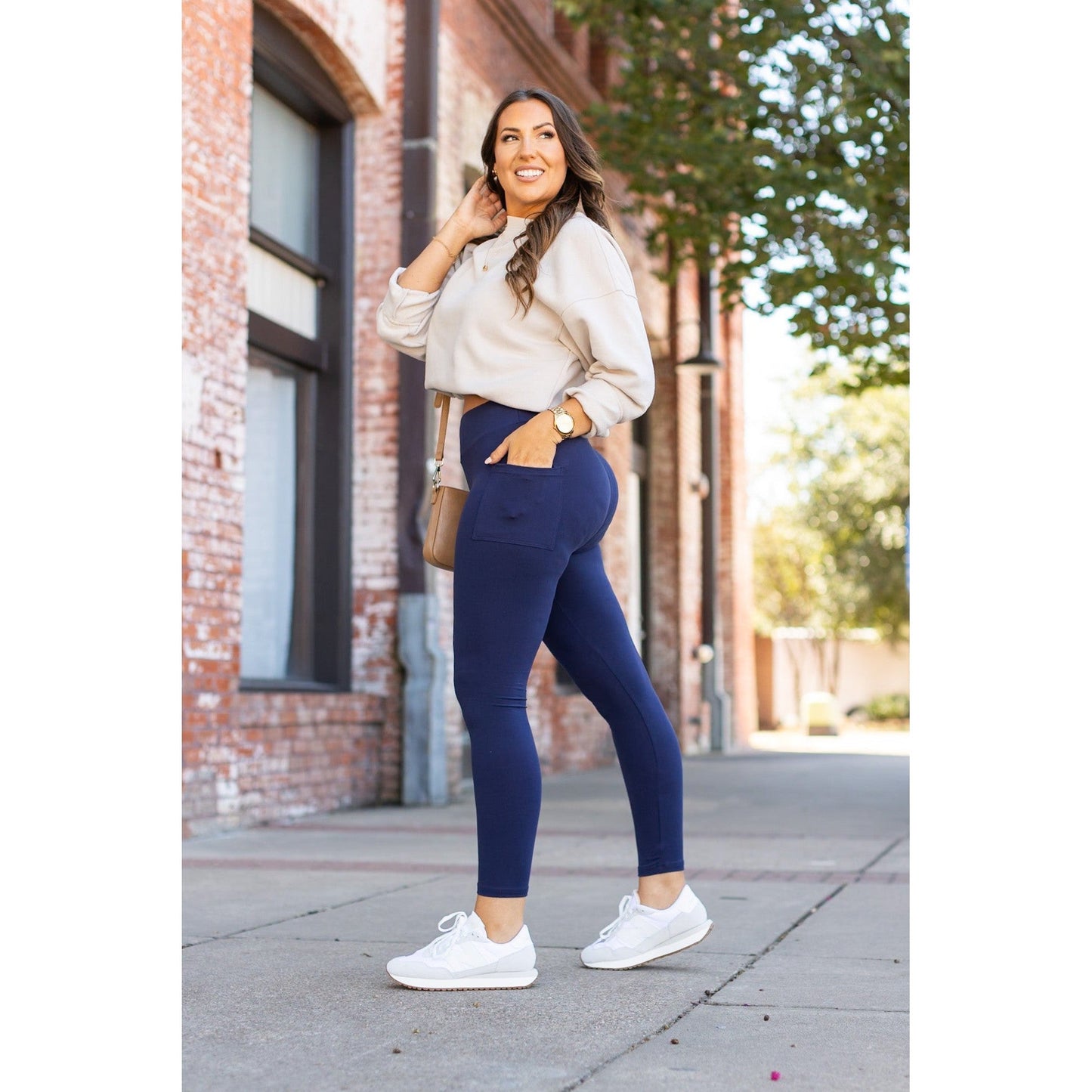 PreOrder  | The Nyla -2 Pack -  Navy Full-Length with Pocket Leggings