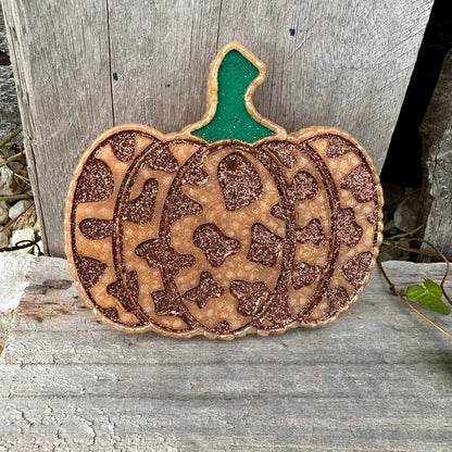 Fall 2.0 Cow Print Pumpkin Car Freshie