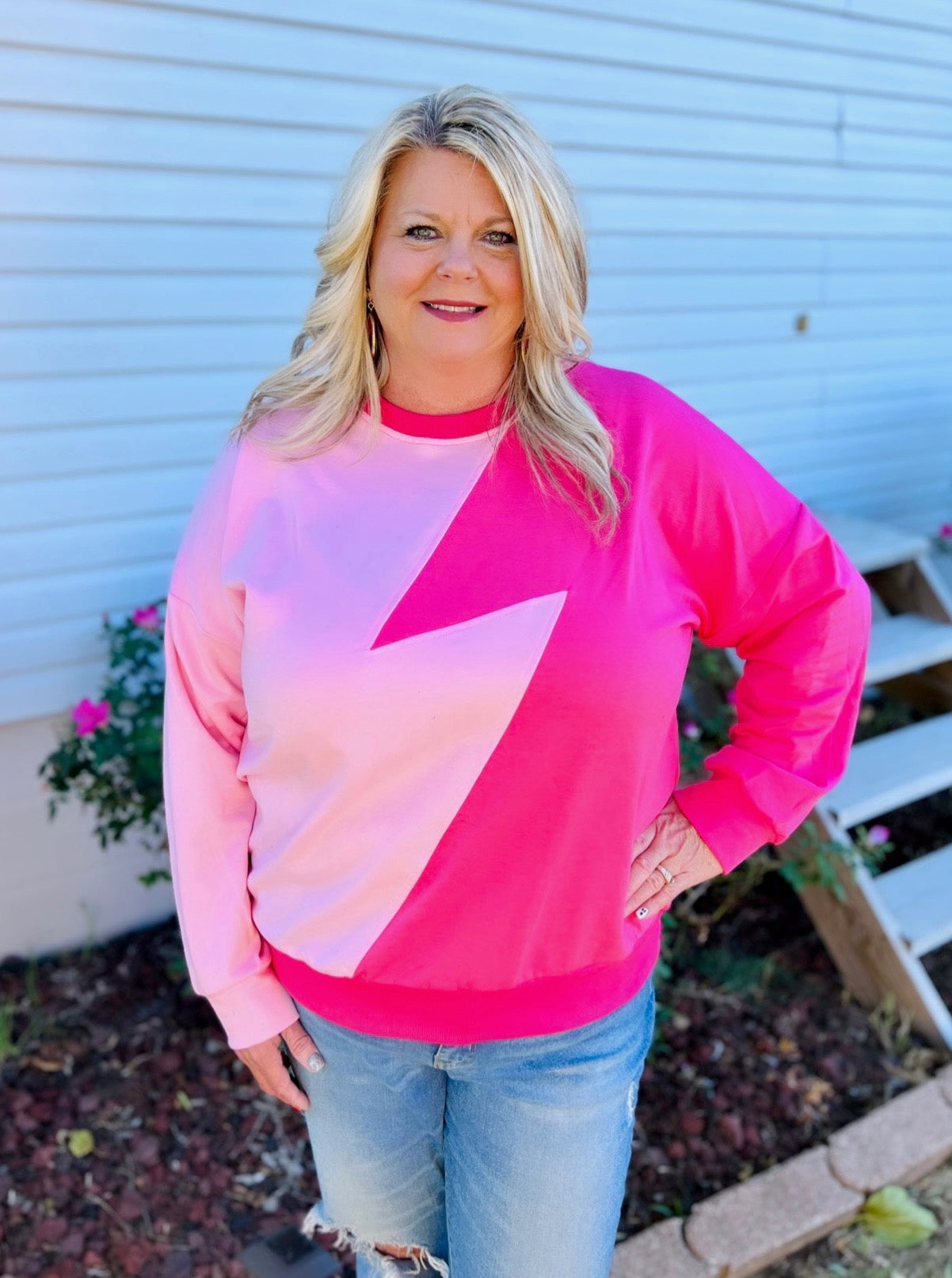 Flash of Beauty Top in Pink