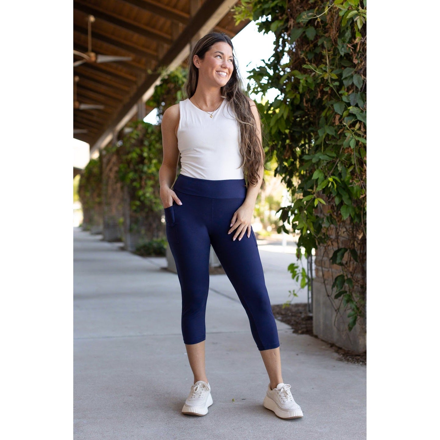 Ready to Ship  |  The Nova - Navy CAPRI with Pocket