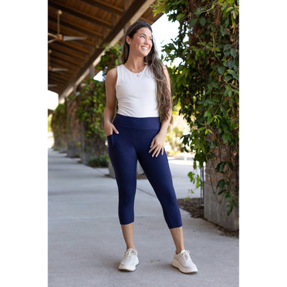 Ready to Ship  |  The Nova - Navy CAPRI with Pocket