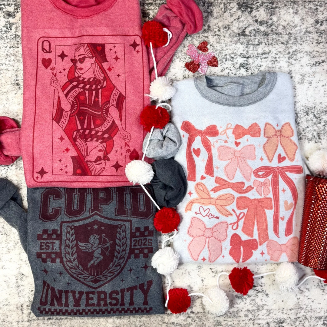 Vintage Inside Out Valentine Sweatshirts