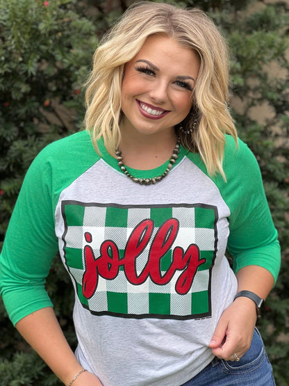 Jolly Plaid Tee
