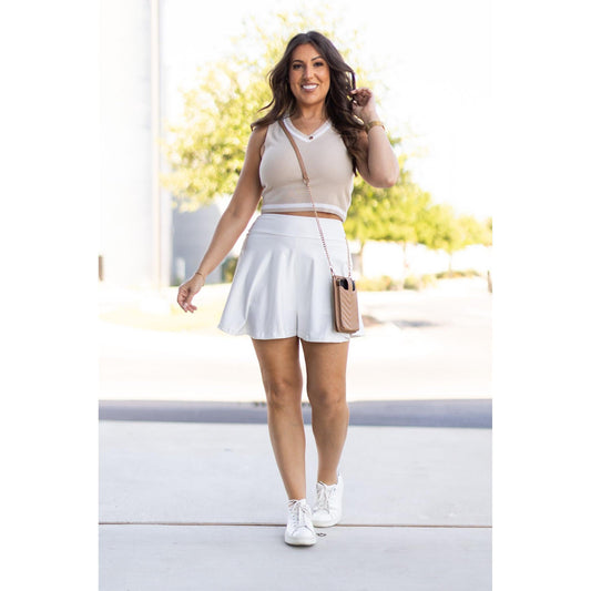 Ready to Ship | The Wendy - White Skort