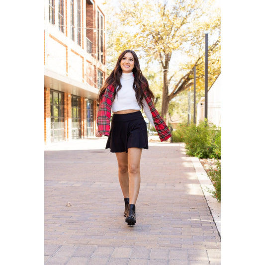 The Brielle Black Skort