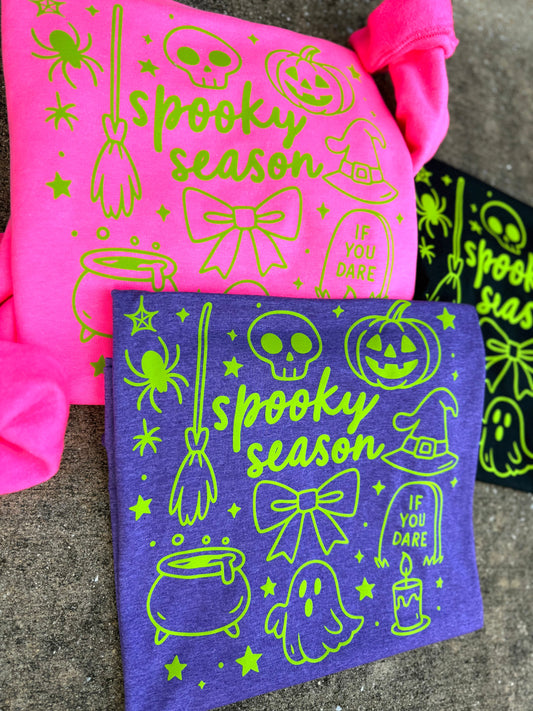 Spooky Season Doodle Tee OR Sweatshirt