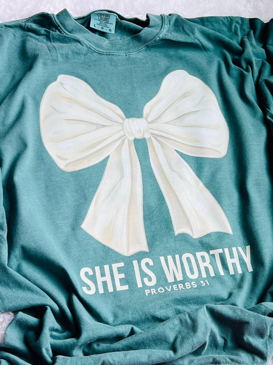 She Is Worthy Graphic Tee