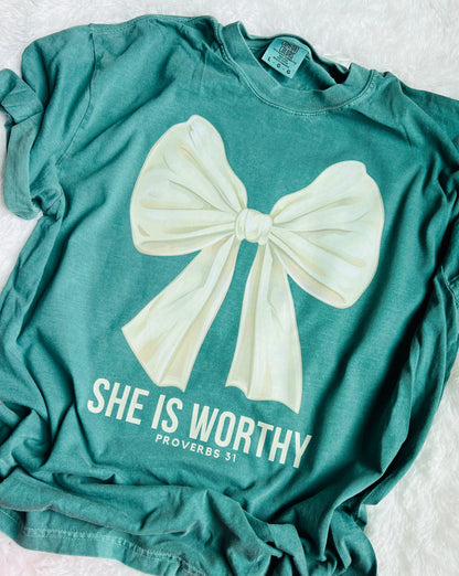 She Is Worthy Graphic Tee