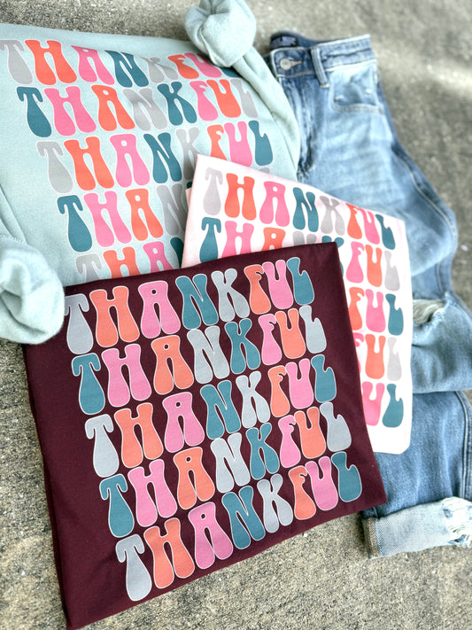 Thankful Stack Tee/Sweatshirt
