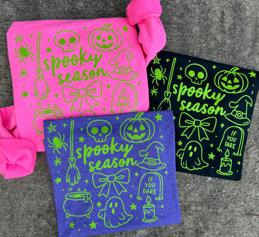 Spooky Season Doodle Tee OR Sweatshirt