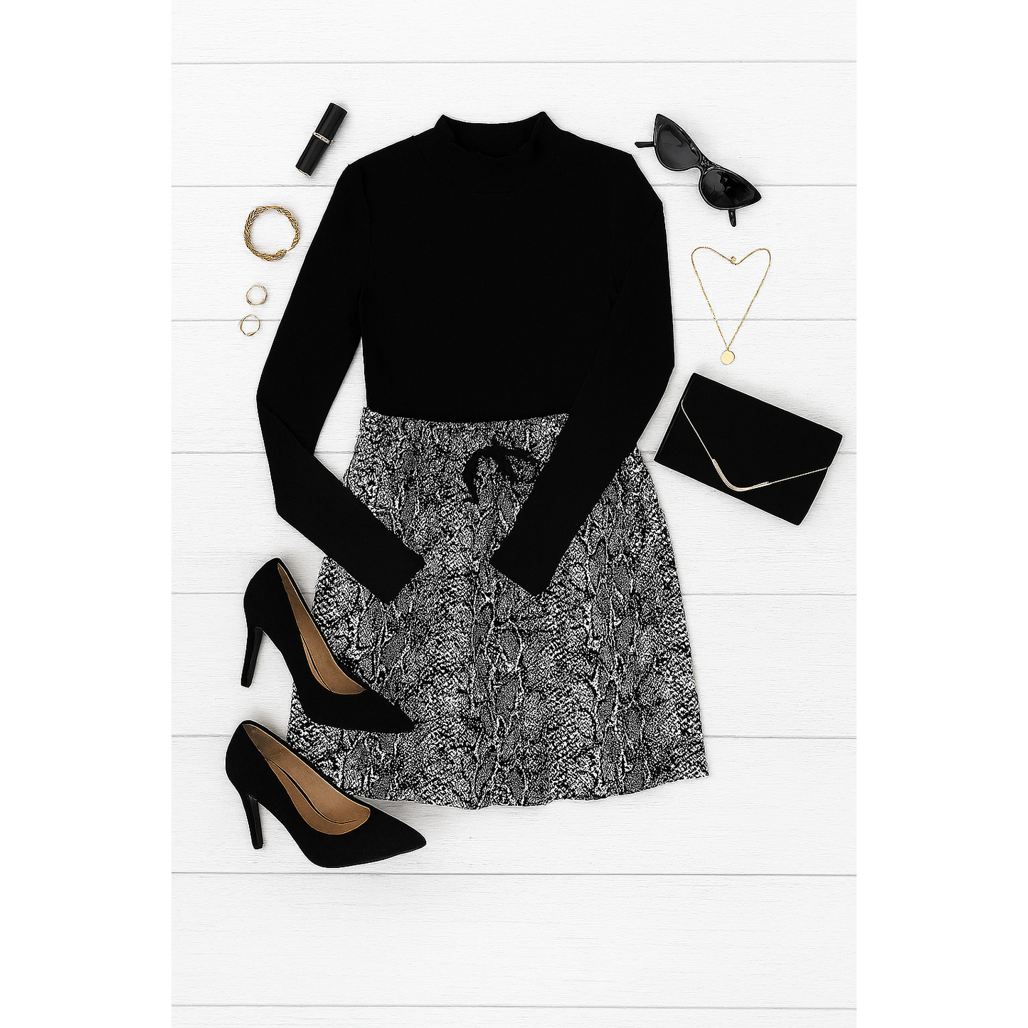 Ready to Ship | The Sydney Snakeskin Jogger Skirt