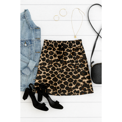 Ready to Ship | The Liana - Leopard 2.0 Jogger Skirt