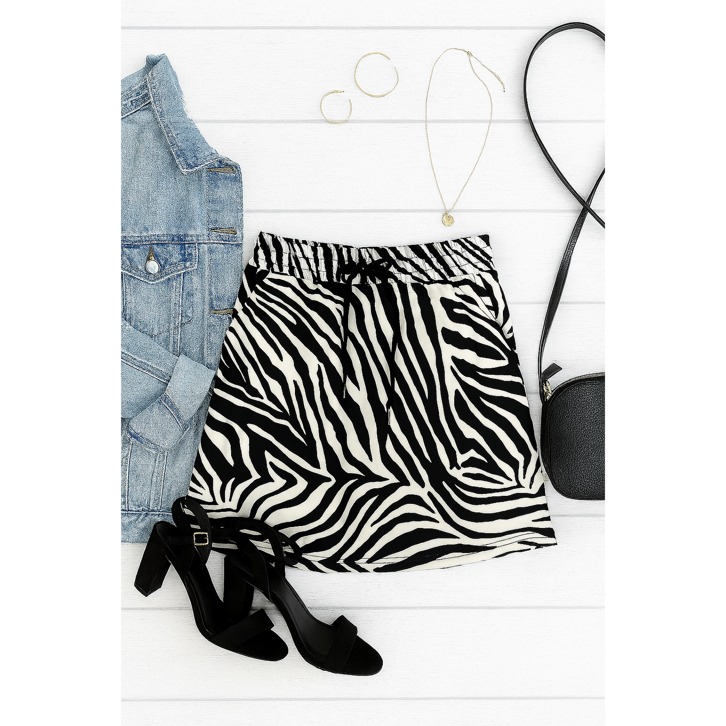Ready to Ship | The Zoe - Zebra Print Jogger Skirt