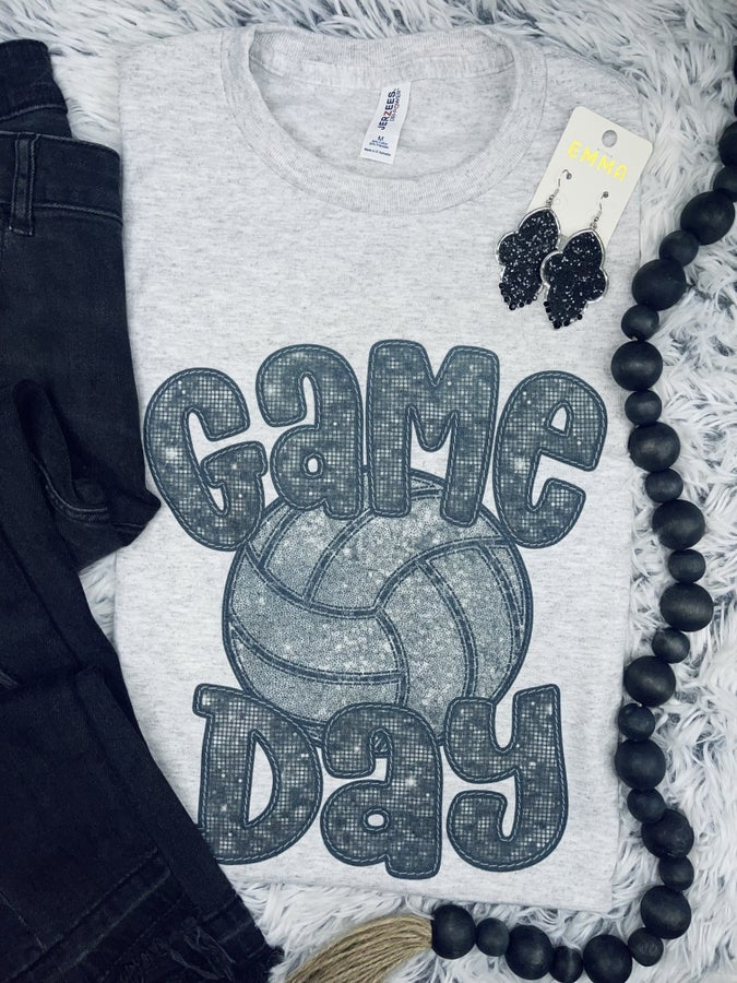 Game Day: Faux Sequin Tee/Sweatshirt